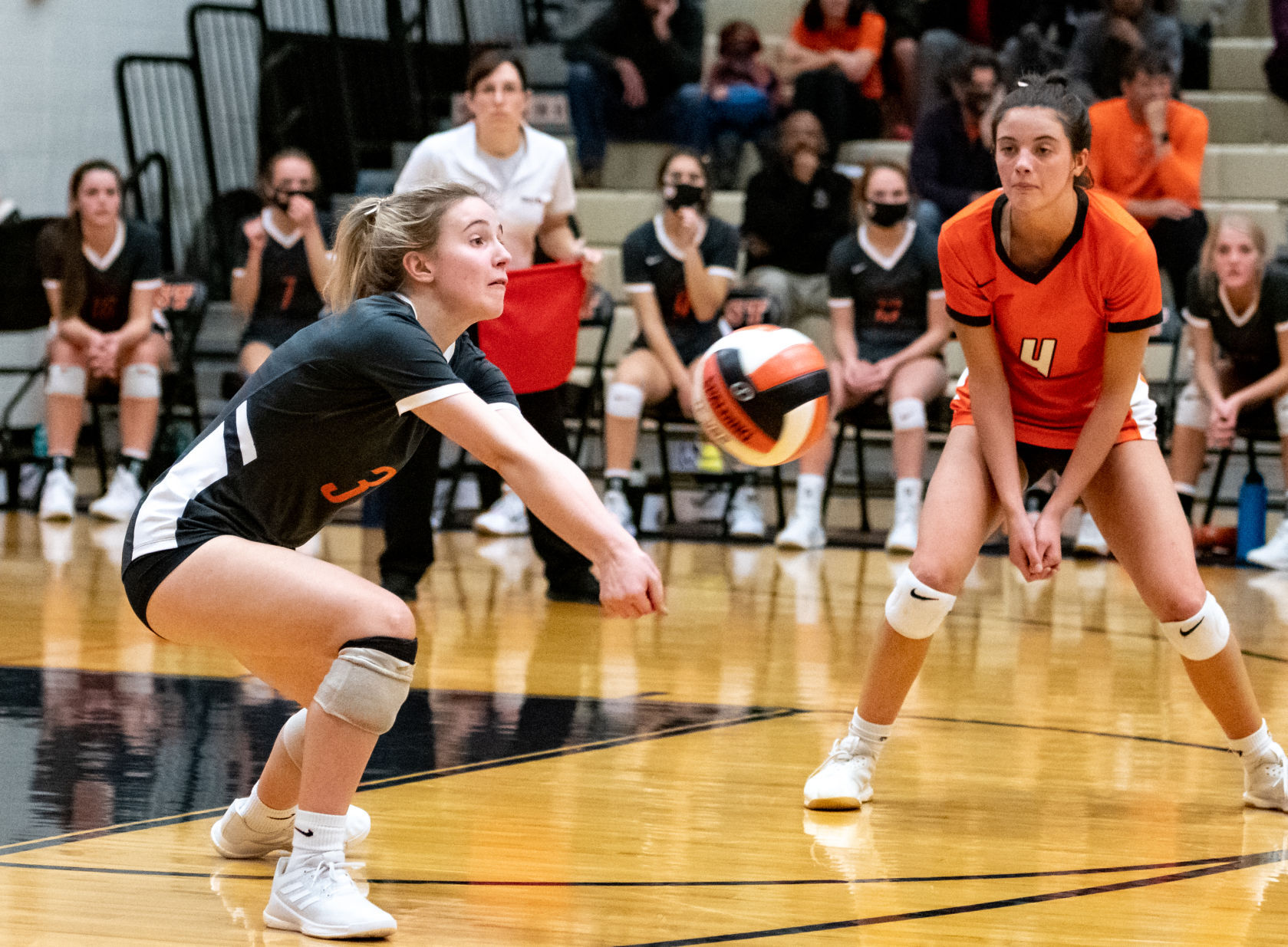 East vs North volleyball